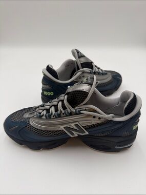 New Balance 1000 Deep Ocean Blue Dark Metallic Silver SZ 9 Men's M1000S
